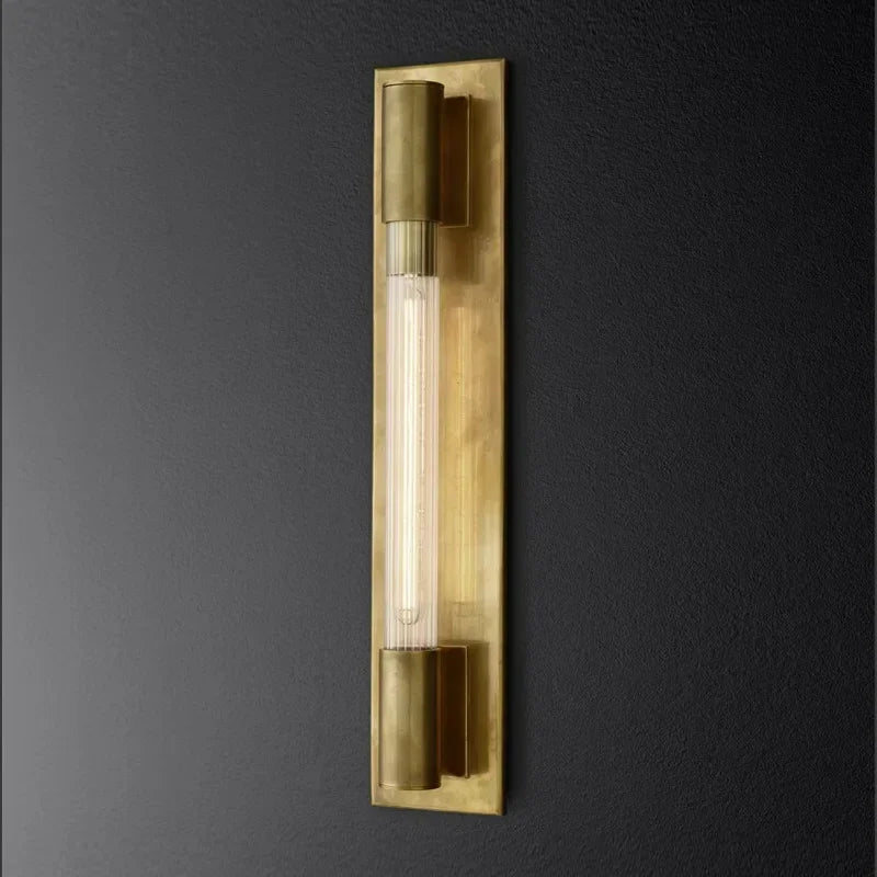 Afralia™ Luxury LED Wall Lamp: Copper/Chrome/Black Retro Decor Sconce