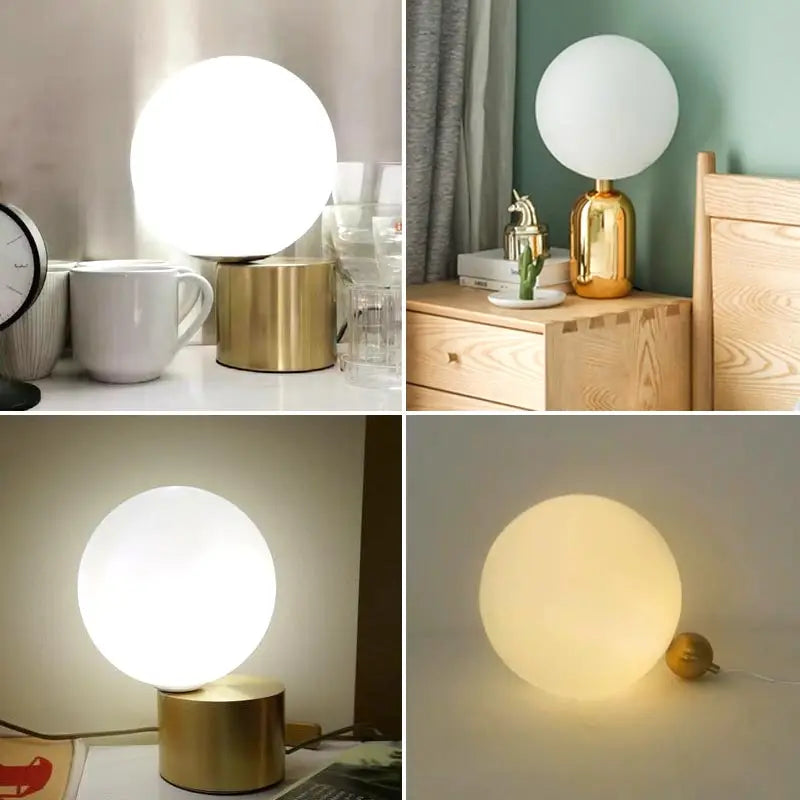 Afralia™ Glass Desk Lamp: Sleek Nordic Design, Ideal for Bedroom, Living Room, e27