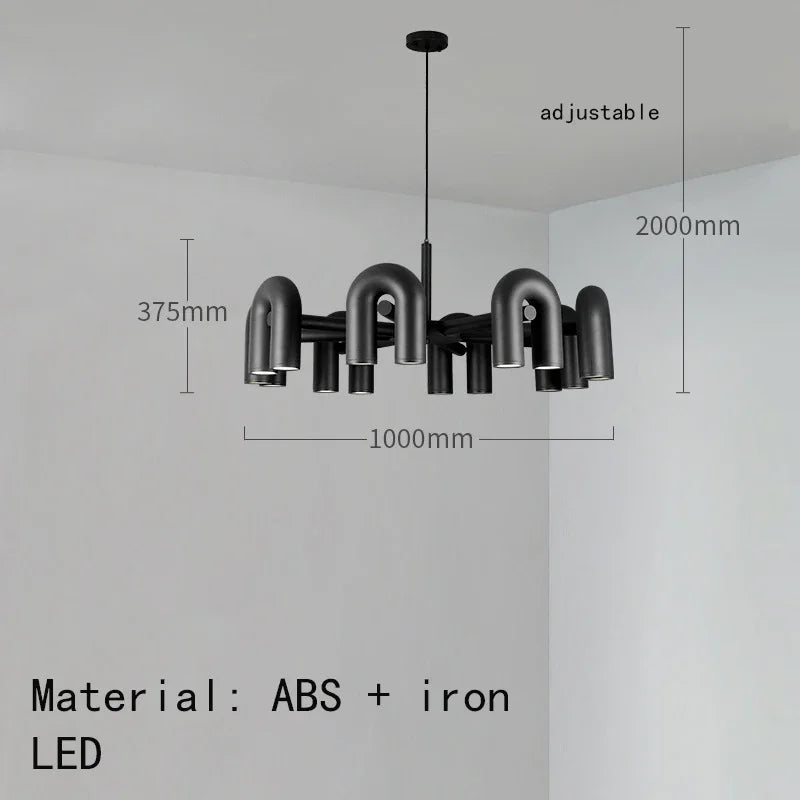 Afralia™ Modern LED Chandelier for Living & Dining Room.