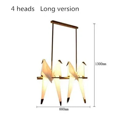 Afralia™ Modern Bird LED Pendant Chandelier for Home Living Room Bedroom Lighting