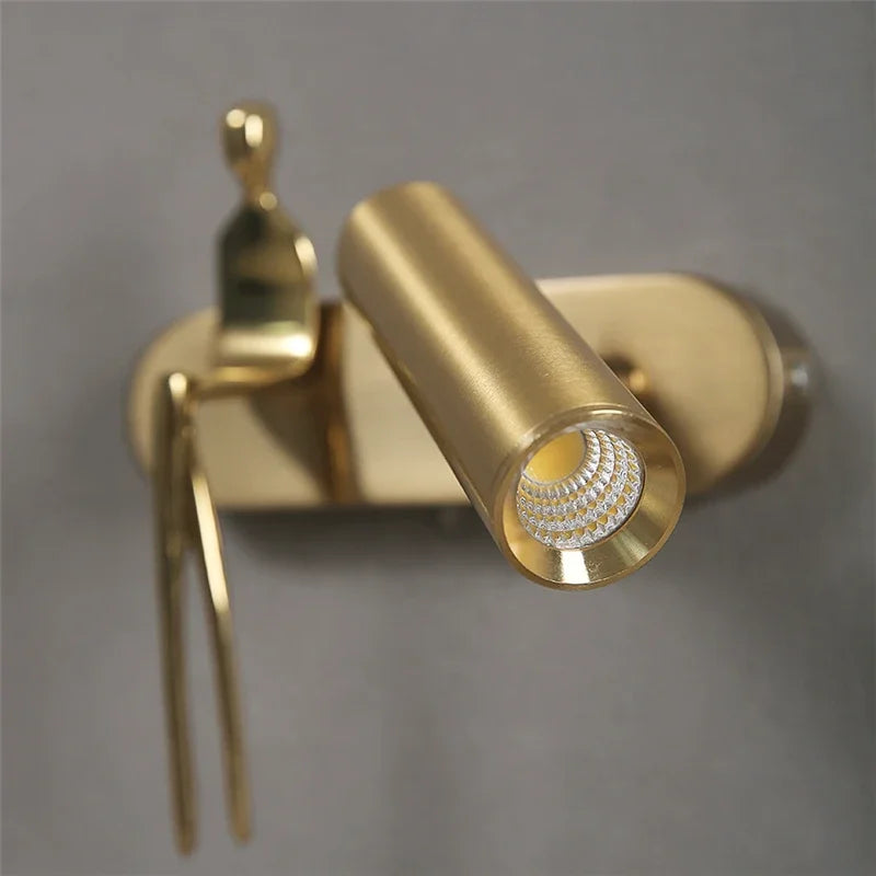 Afralia™ Postmodern LED Wall Lamp for Luxury Living Room, Bathroom, and Bedside Decor