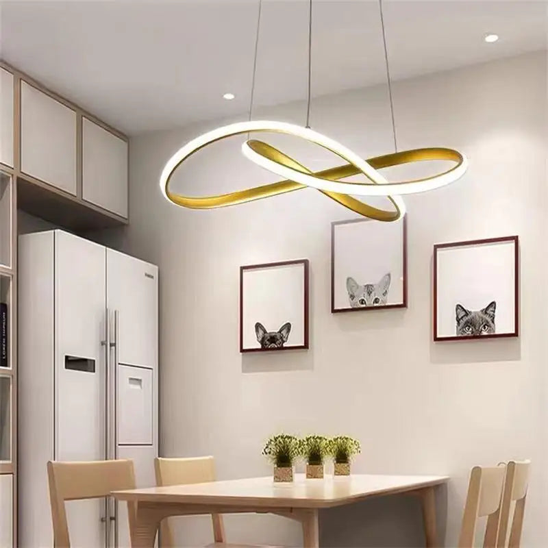 Afralia™ Modern Nordic LED Pendant Chandelier for Restaurant Bar Living Room