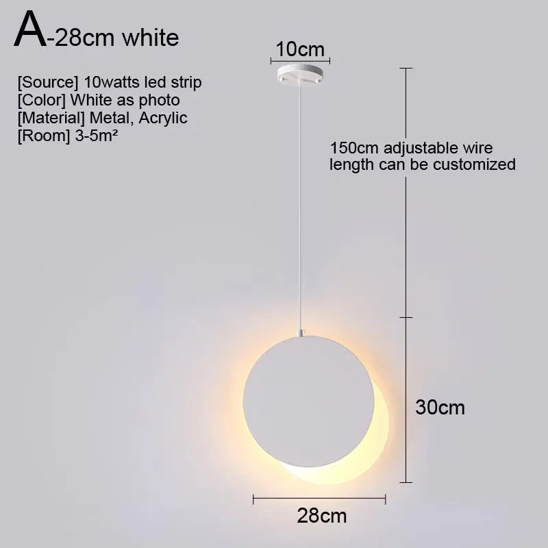 Afralia™ Nordic LED Pendant Light Fixture for Indoor Lighting in Living Room, Kitchen, Dining