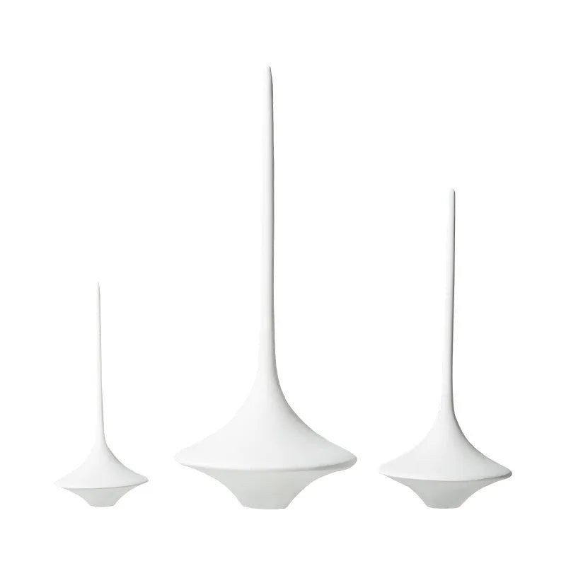 Afralia™ Metal Geometric Spinning Top Decor | Home Decoration Crafts