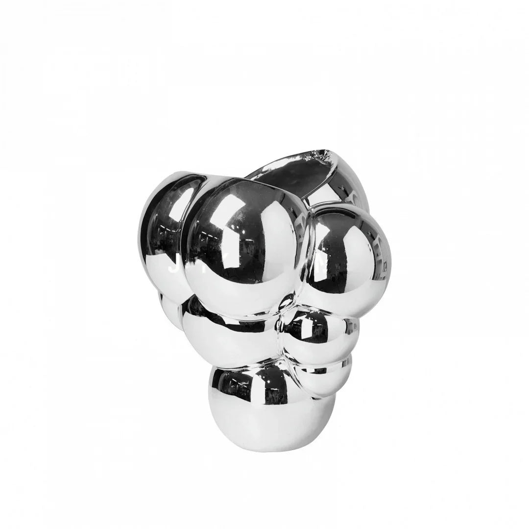 Afralia™ Resin Abstract Flowerpot Vase Geometric Sphere Home Decoration