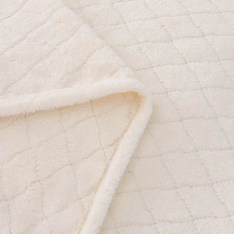Afralia™ Plush Diamond Jacquard Blanket: Warm & Cozy Sofa Cover for Queen King