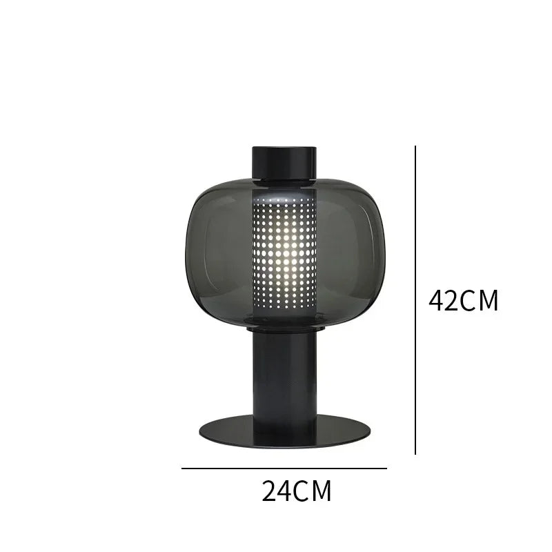 Afralia™ Glass Table Lamp Modern Design for Living Room and Bedroom