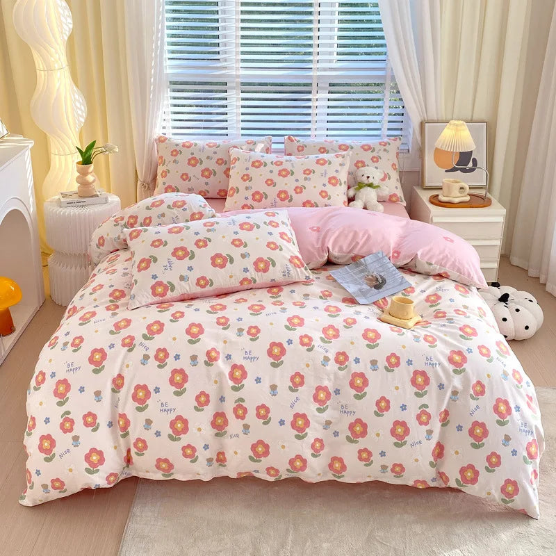 Afralia™ Cotton Single Duvet Cover - Skin Friendly Quilt Cover for Single King Bed