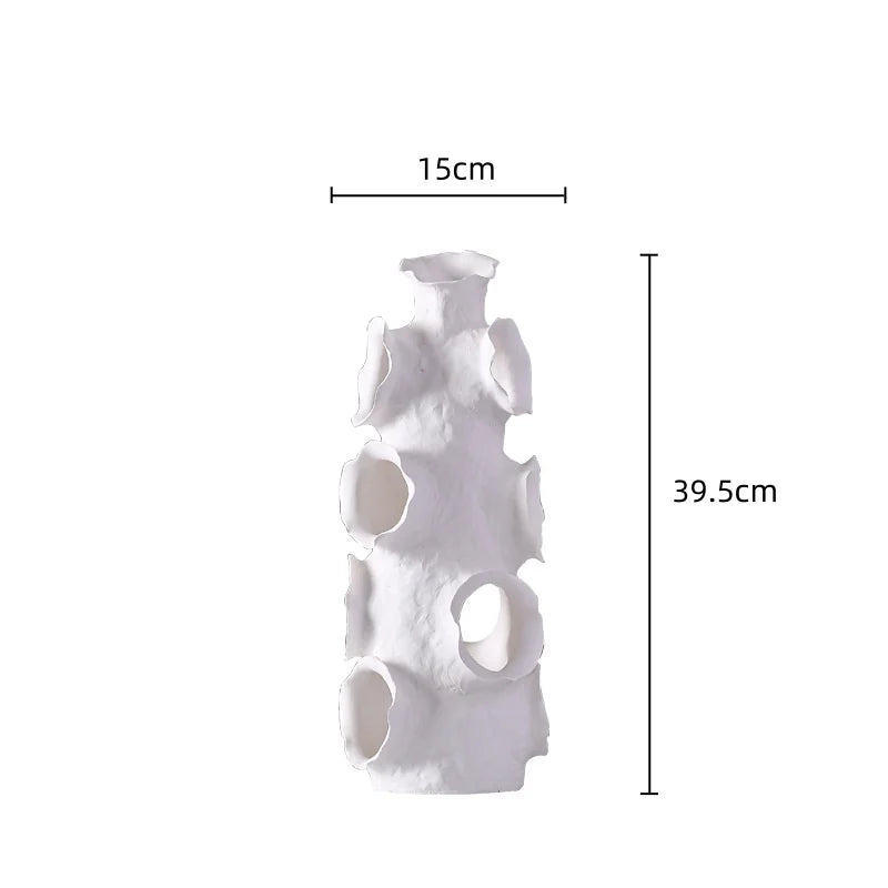 Afralia™ Ceramic Striped Vase for Stylish Home Décor & Flower Arrangements