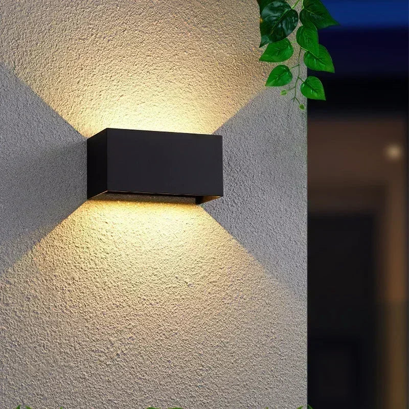 Afralia™ Outdoor Wall Lamp: Modern Up/Down Light with Adjustable Brightness