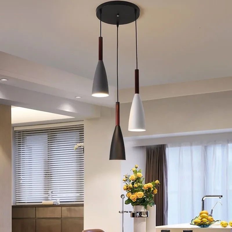 Afralia™ Nordic Minimalist 3 Pendant Lighting for Dining Table Kitchen Island