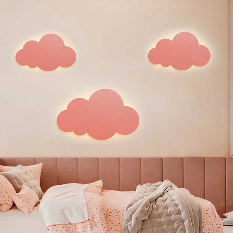 Afralia™ Cloud Wall Light: Modern Nordic LED Bedside Lamp for Children's Room