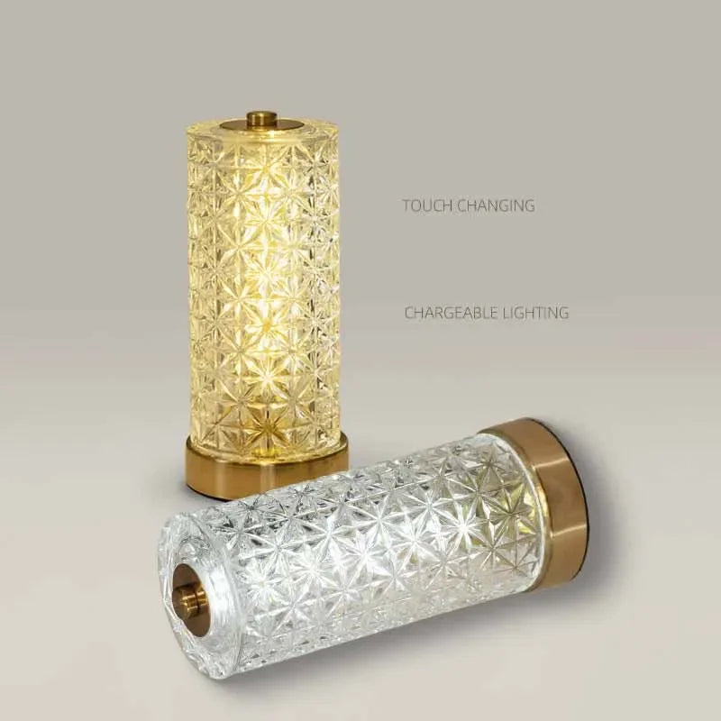 Afralia™ Crystal Table Lamp: Modern Luxury Dimmable LED Desk Light for Living Room & Study