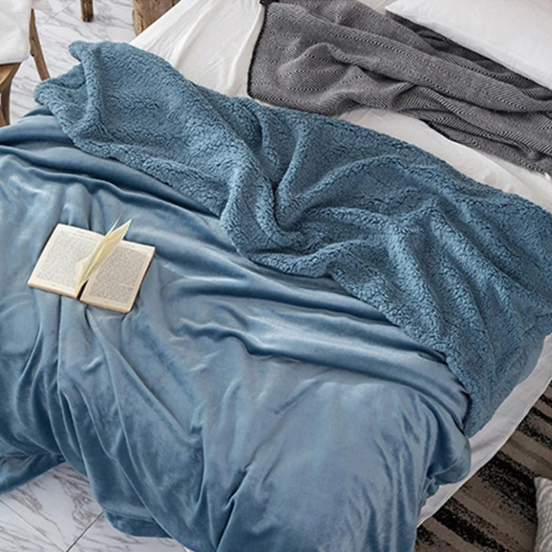 Afralia™ Cozy Plush Blanket: Soft, Warm, Lightweight for Bedroom & Sofa All Seasons