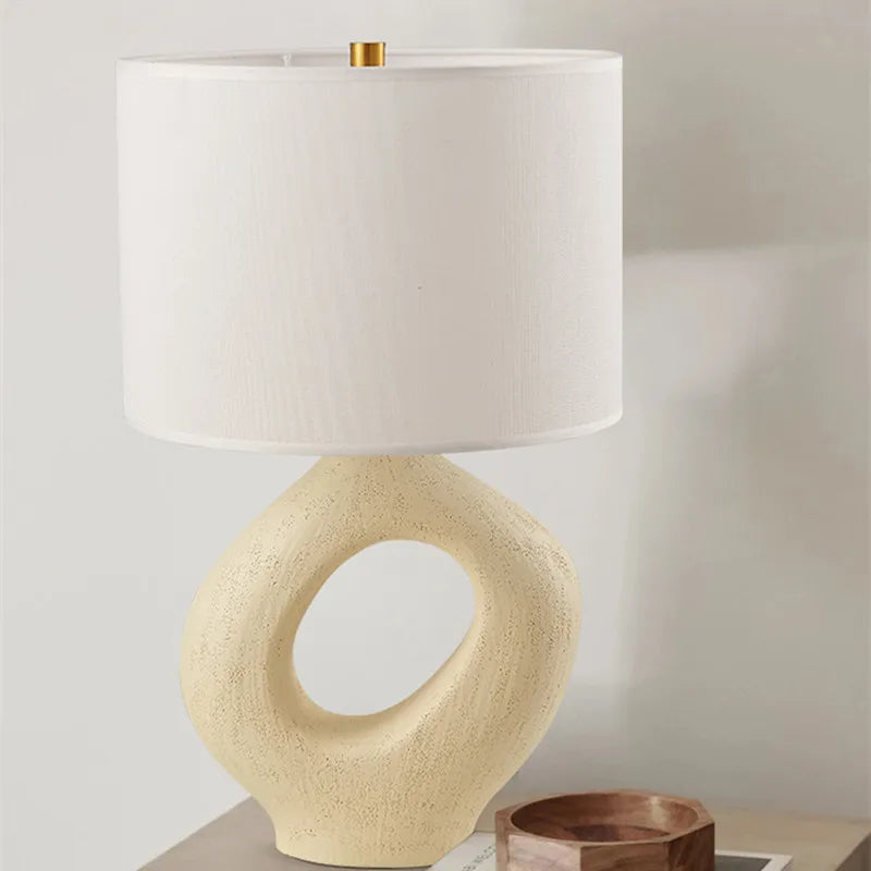 Afralia™ Japanese Wabisabi Table Lamp E27 Living Room Bedroom Decor Lighting