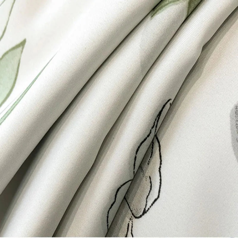 Afralia™ Tie-Dye Floral Satin Blanket Comforter: Super Soft Cooling Quilt for Bedding