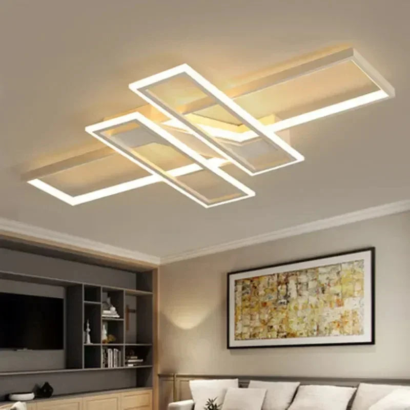 Afralia™ Nordic Ceiling Chandelier for Dining Living Room - Dimmable Minimalist Lighting Fixture