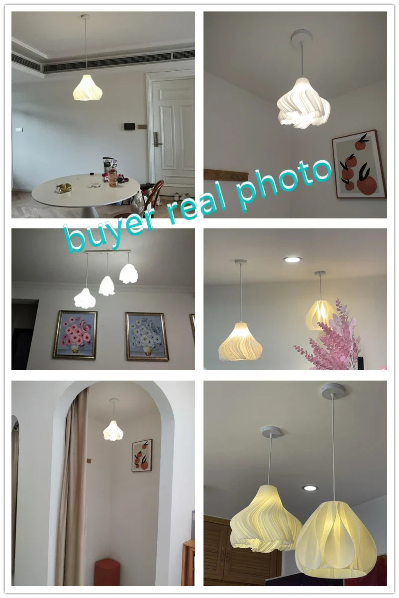 Afralia™ Modern 3D Print Ceiling Chandelier for Living Room & Restaurant Dining Décor