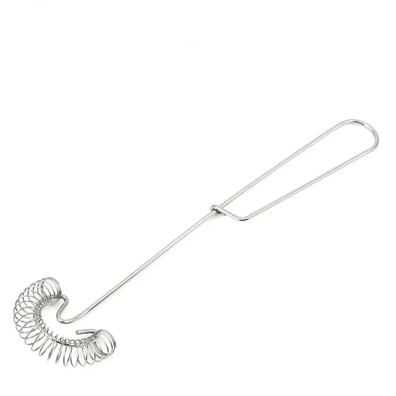 Afralia™ Stainless Steel Egg Beater Whisk Mixer for Kitchen - Spring Coil Hand Tool