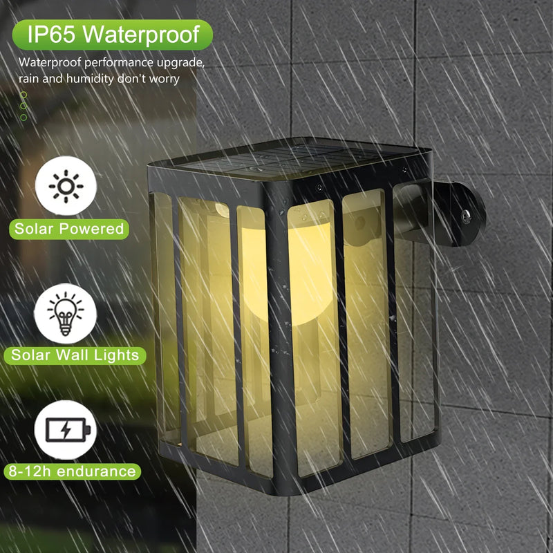 Afralia™ Solar Motion Sensor Wall Lights: 3 Lighting Mode, Waterproof Security Lamp