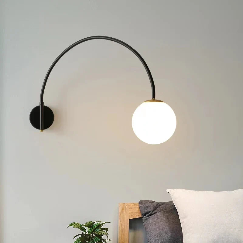 Nordic LED Wall Lamp by Afralia™ - Modern, Multifunctional, Long Rod Design