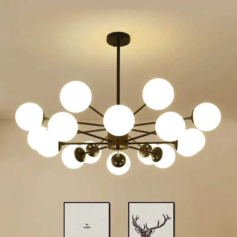 Nordic Magic Beans Chandelier for Living Room Bedroom Dining Study by Afralia™