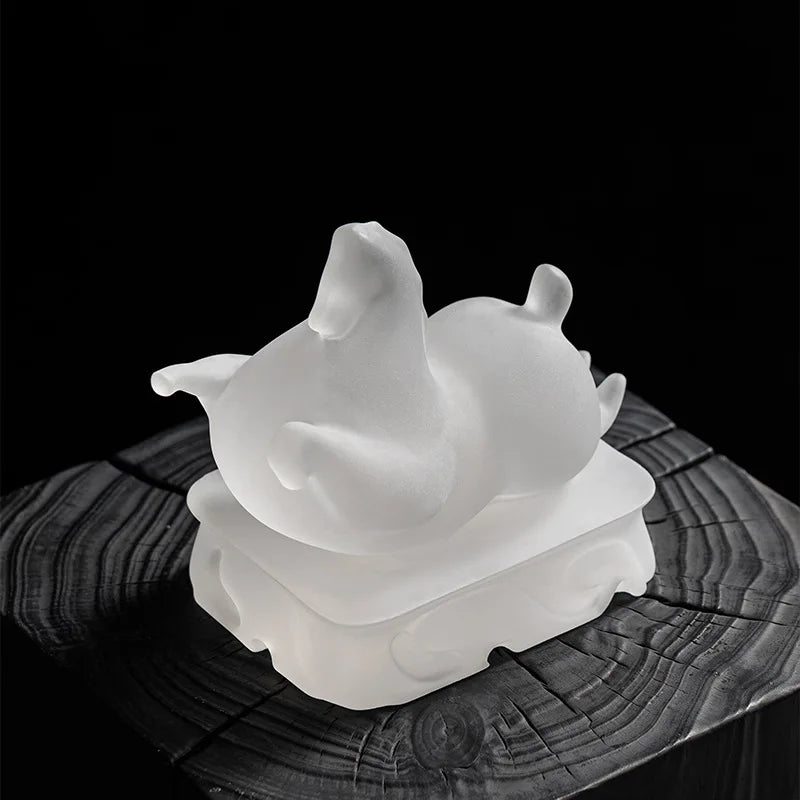 Afralia™ Resin Matte Horse Sculpture, Chinese Retro Style Home Decor Accessory