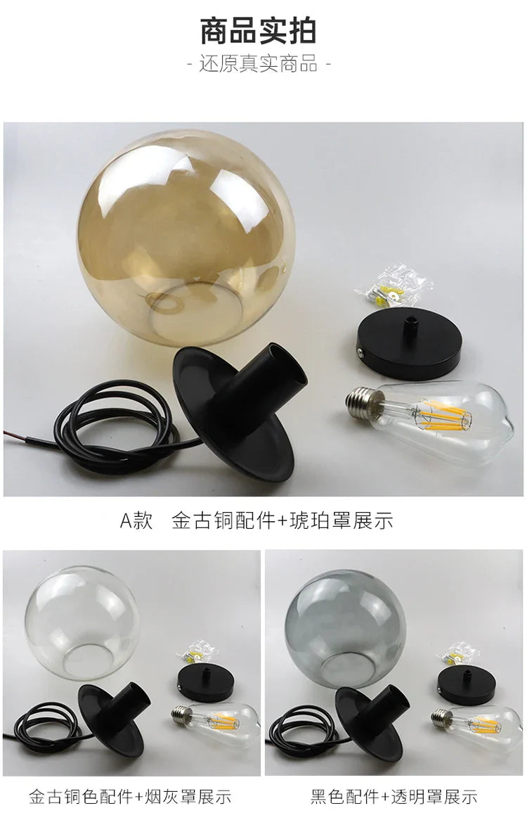 Afralia™ Modern Glass Chandelier for Bar Counter, Restaurant - Gold/Silver Metal, Amber Glass Suspension Lamp