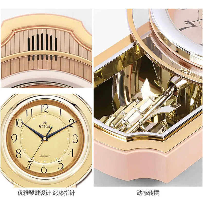 Afralia™ Vintage Silent Wall Clock Shabby Chic Home Decor