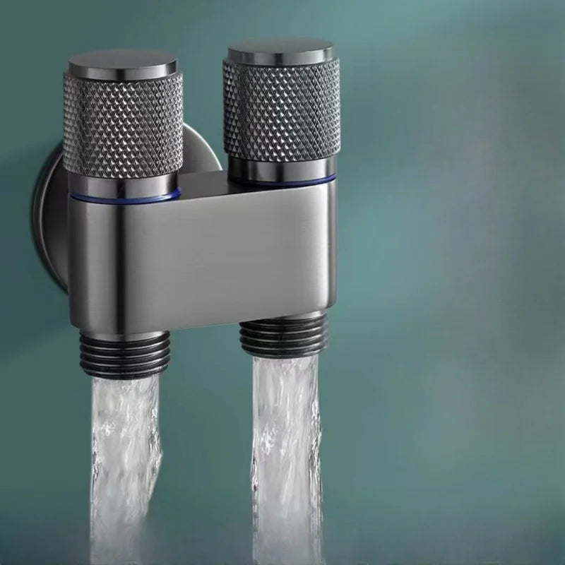 Afralia™ Stainless Steel Inlet Valve Fittings for Toilet, Bathroom, Kitchen - Bathroom Accessories