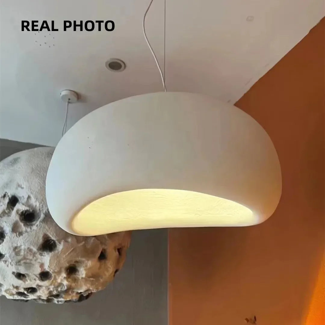 Afralia™ Minimalist Wabi Sabi Style Chandelier: Elegant E27 Pendant Light for Dining Room and Home Decor