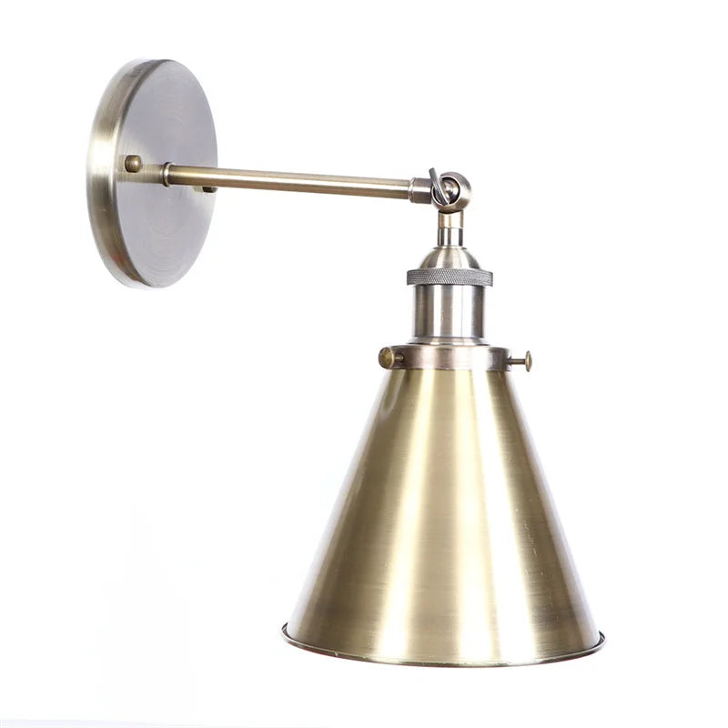 Afralia™ Iron LED Wall Lamp Vintage Style Industrial Luminaire for Stair, Dining Room, Bedroom