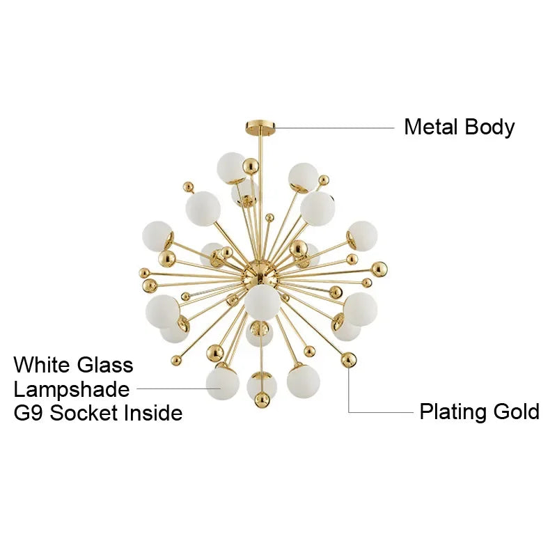 Afralia™ Gold LED Glass Pendant Light for Modern Indoor Lighting