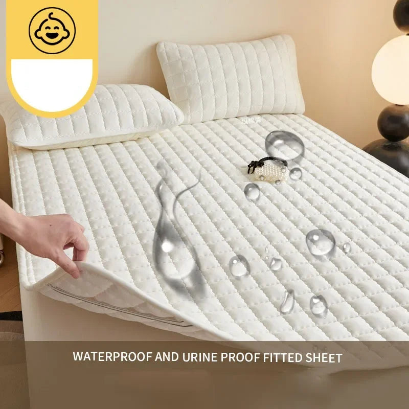 Afralia™ Waterproof Quilted Mattress Topper - Single/Double Size