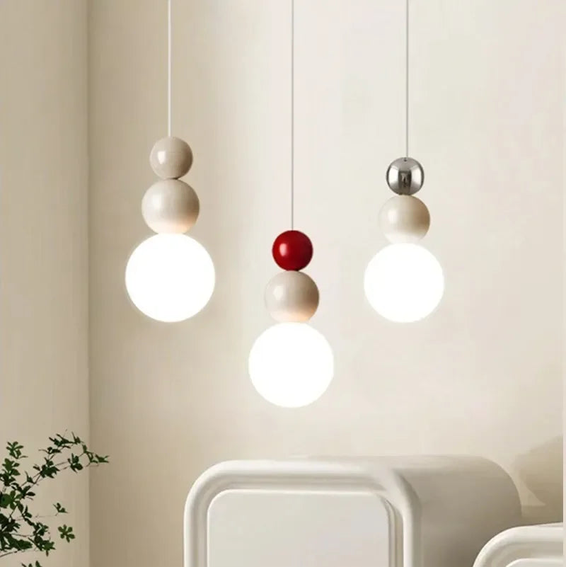 Afralia™ Nordic Macaroon Pendant Light for Bedroom and Living Room LED Hanging Lamps