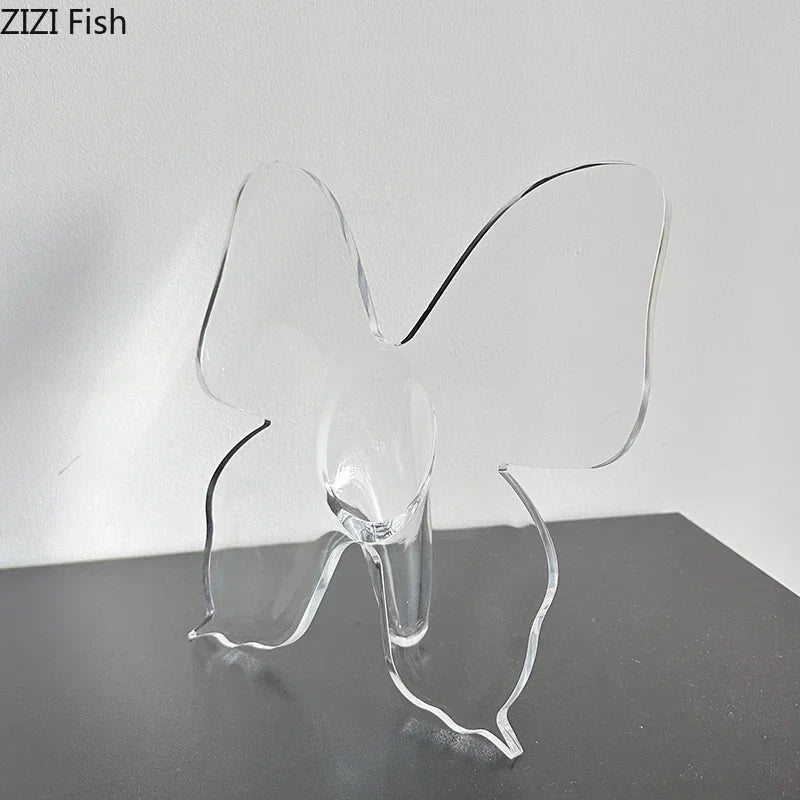 Afralia™ Butterfly Vase: Desk Decor, Flower Arrangement Pot for Room Aesthetic