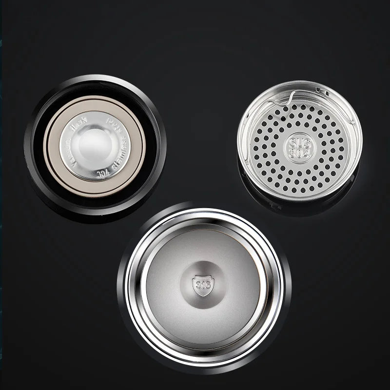 Afralia™ Smart Steel Vacuum Cup | One Touch Display | Keep Drinks Hot/Cold