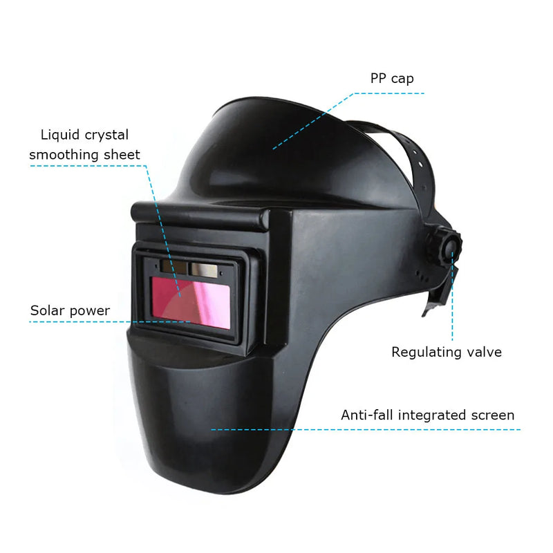 Afralia™ Solar-Powered Auto Darkening Welding Helmet with Adjustable Shade 4/9-13