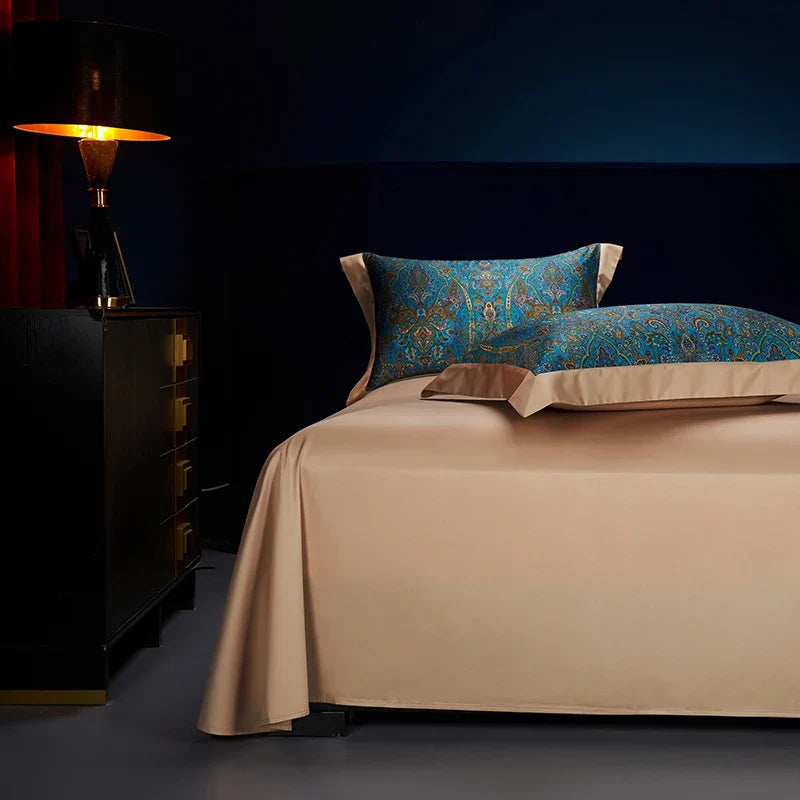 Afralia™ Bohemian Style 1000TC Egyptian Cotton Bedding Set with Digital Printing