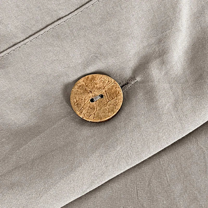 Afralia™ Nordic Solid Color Fitted Sheet Bedding Set - Skin Friendly & All Season Bed Linens