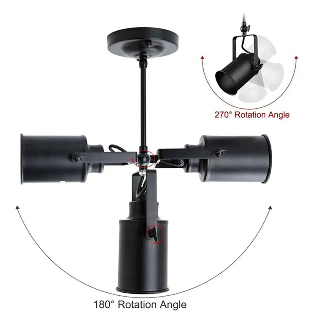 Afralia™ Industrial Vintage Adjustable Ceiling Lamp for Restaurant Coffee Shop Hotel