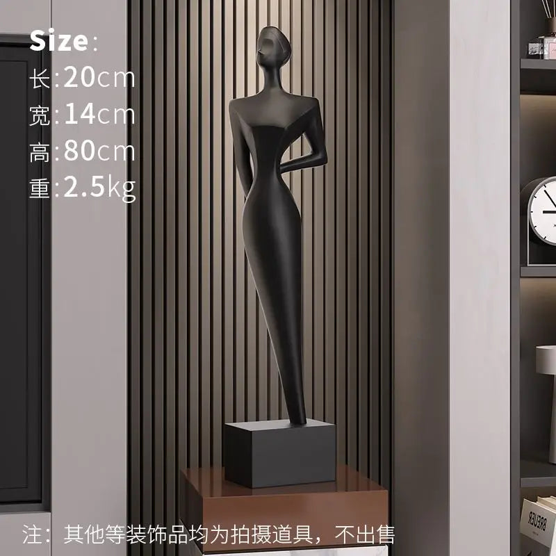 Afralia™ Abstract Figure Art Sculpture: Luxury Living Room Decor & Housewarming Craft
