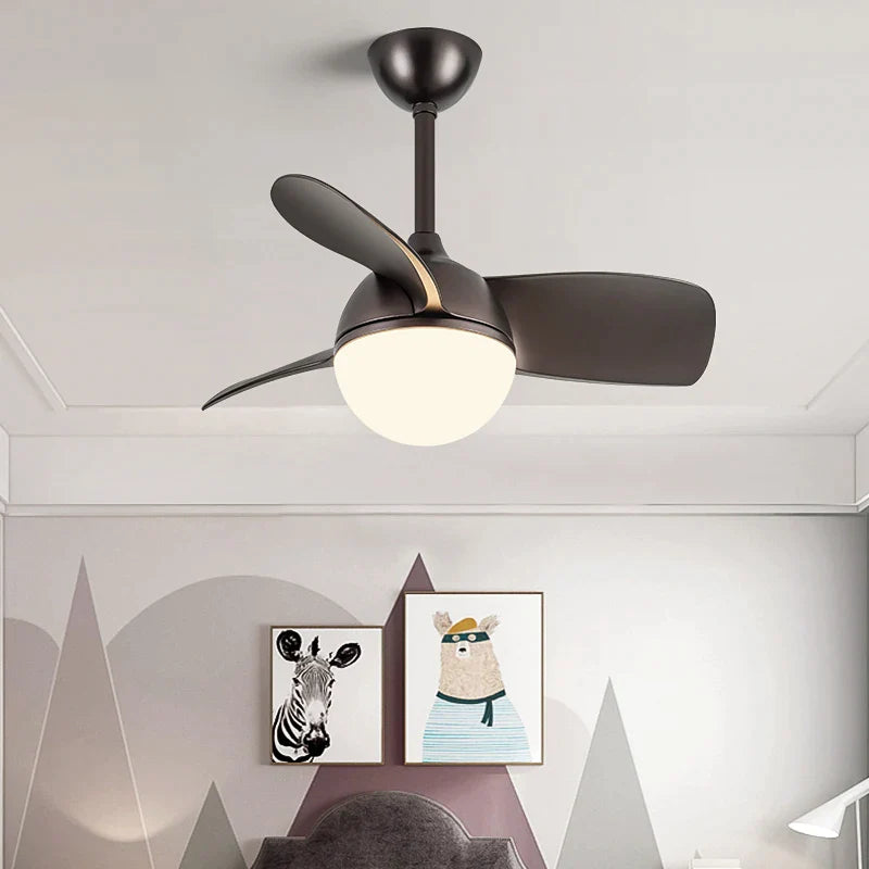 Afralia™ Bedroom & Study Ceiling Fan Light with Mute Electric Fan Chandelier, 110V 220V