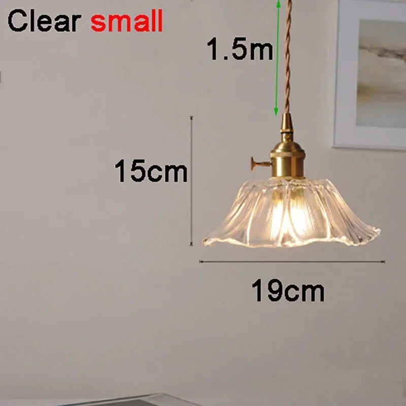 Afralia™ Flower Glass Pendant Lights for Home Decor & Lighting in Living Room, Bedroom, Shop