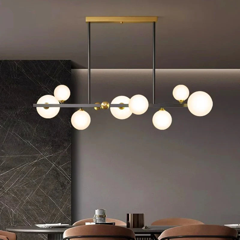 Afralia™ Modern LED Chandelier Pendant Lights for Dining Room Indoor Lighting