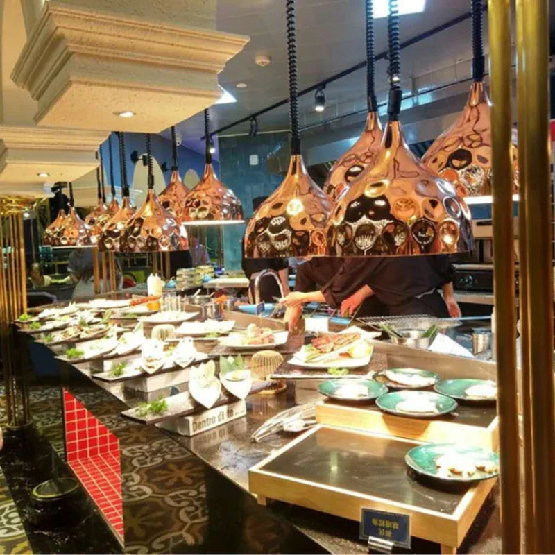 Afralia™ Electric Telescopic Heat Lamp for Food Preservation in Restaurants