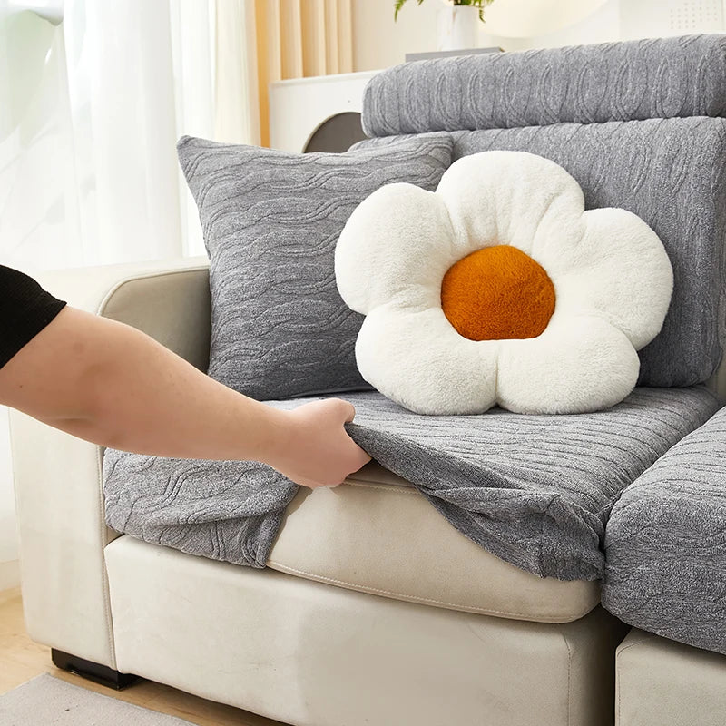 Afralia™ Jacquard Sofa Seat Cover Furniture Protector Stretch Washable Slipcovers