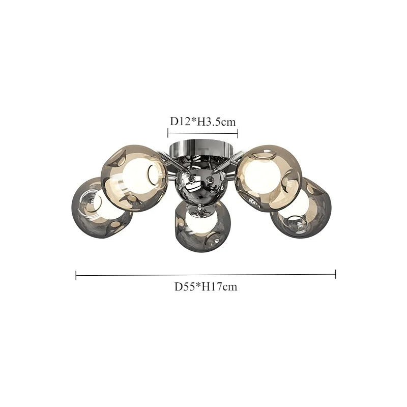 Afralia™ Nordic LED Ceiling Chandelier for Living Room Dining Bedroom Pendant Lights