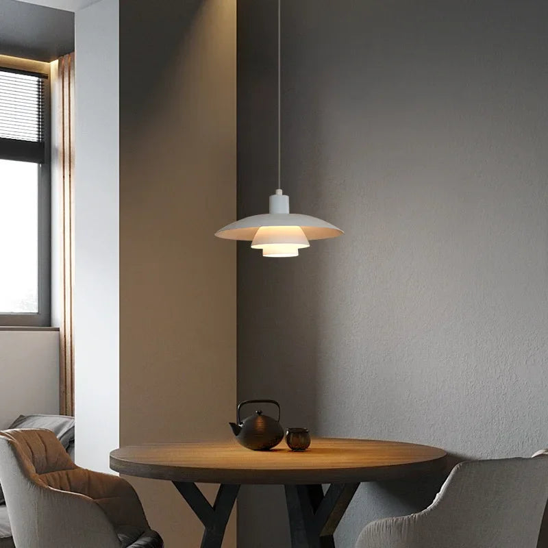 Afralia™ Nordic Saucer Pendant Light for Chic Decor in Restaurant, Coffee Shop & Clothing Store