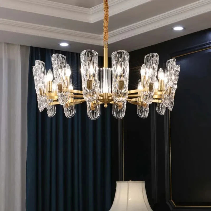 Afralia™ Copper LED Pendant Chandelier: Luxury Living Dining Room Lighting Fixture